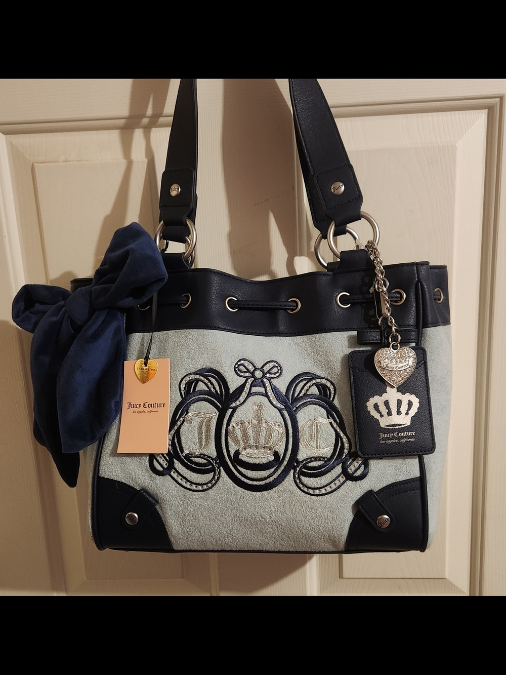 Juicy Couture Lovers Club Daydreamer Tote Blue NWT